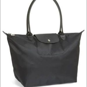 Longchamp 'Large Le Pliage Neo' Nylon Tote - Black